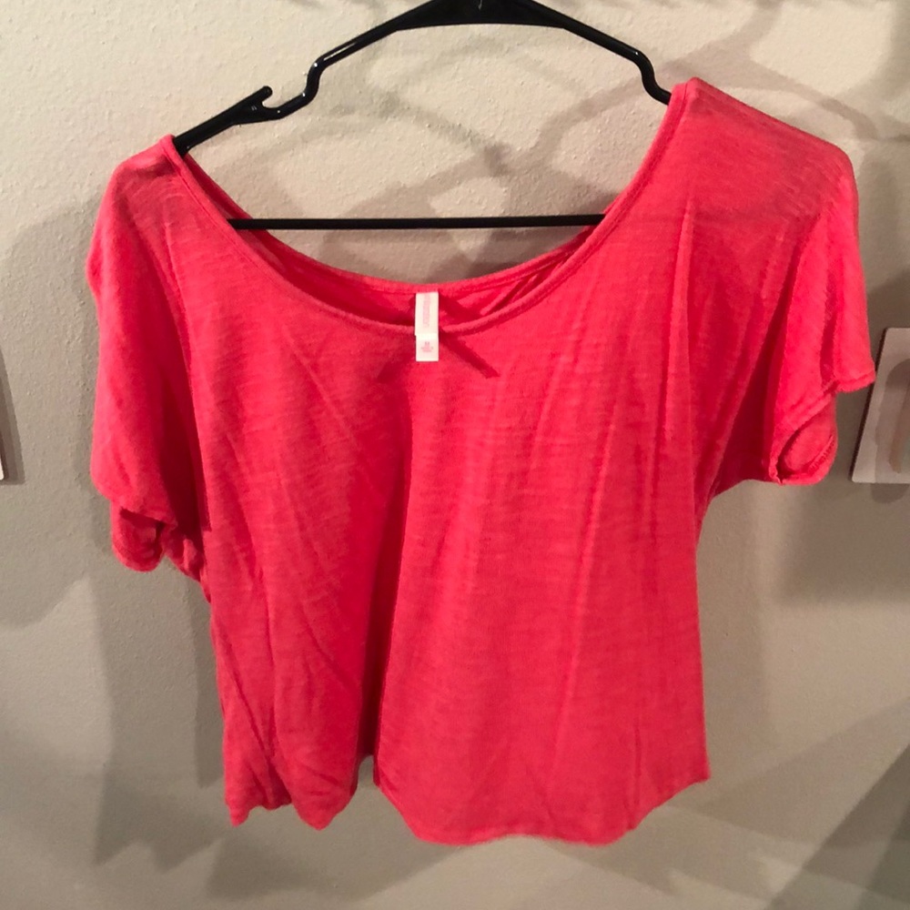 Pink crop top